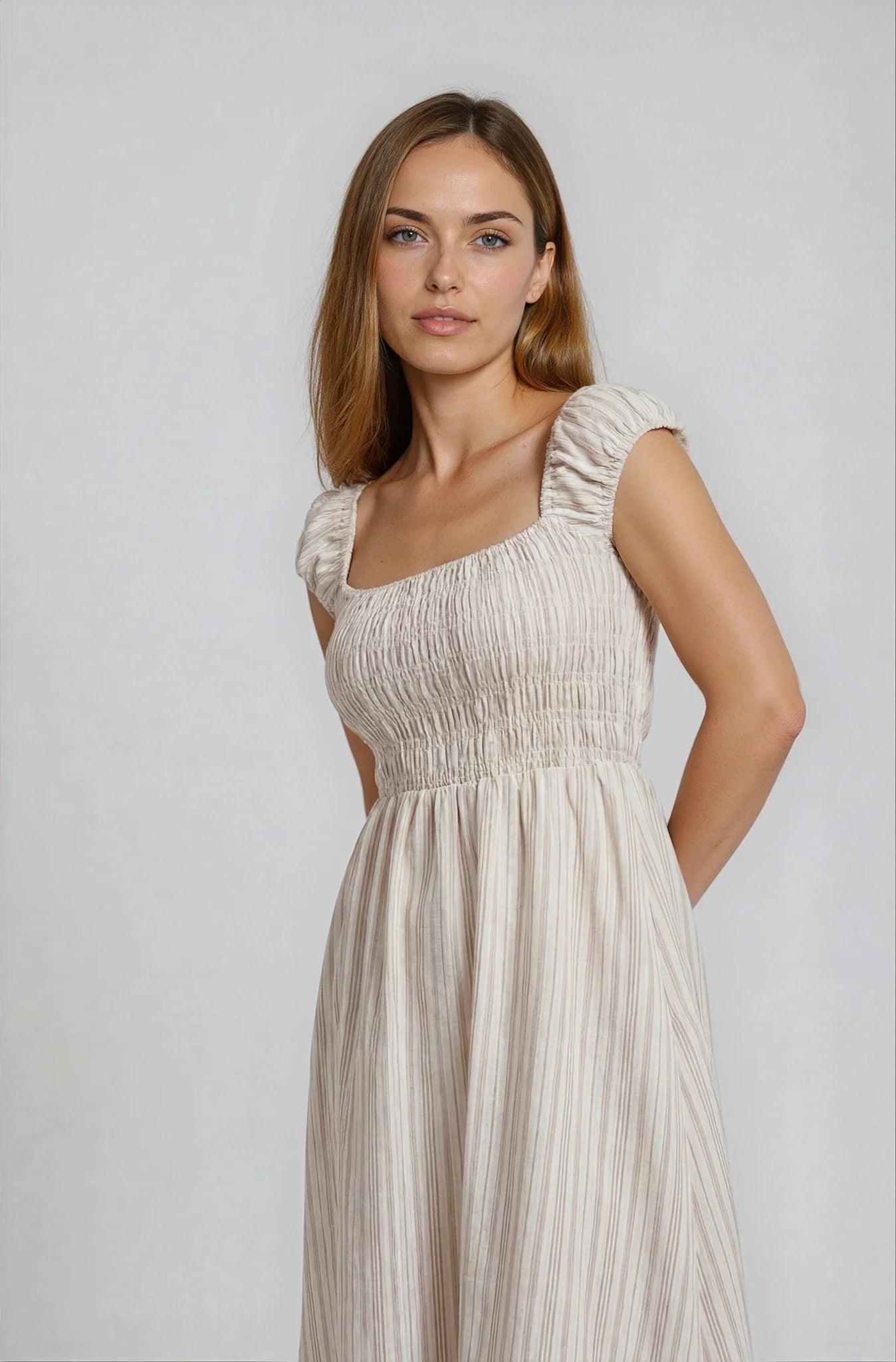 PRIV Liora Striped Dress