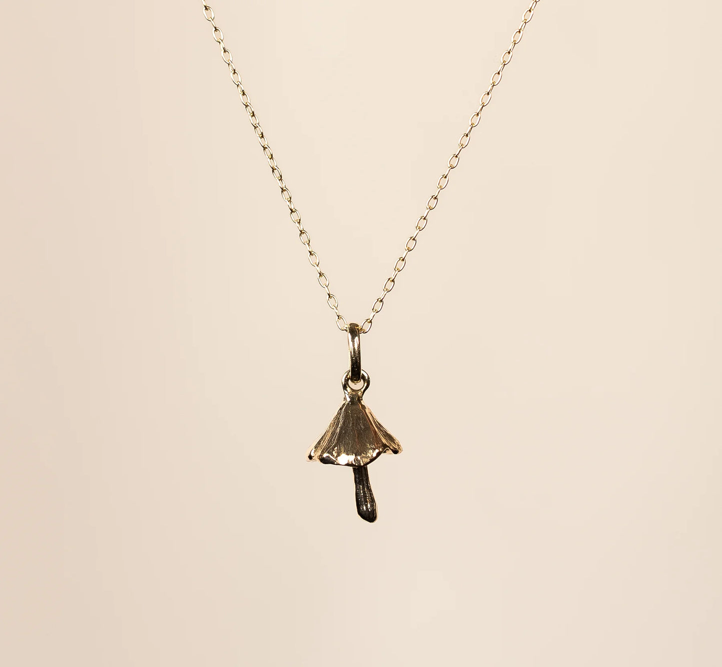 Little Gold Shrooming Necklace