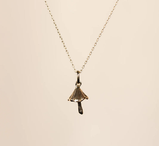 Little Gold Shrooming Necklace