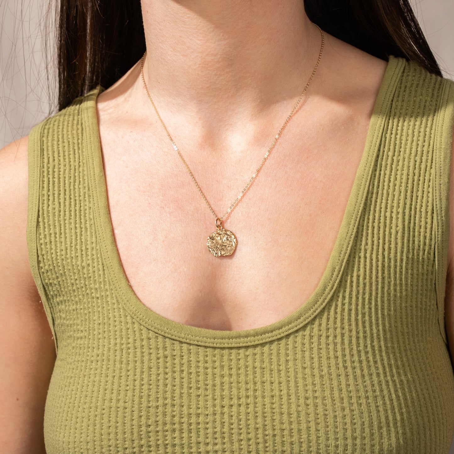 Little Gold Rough Draft Necklace