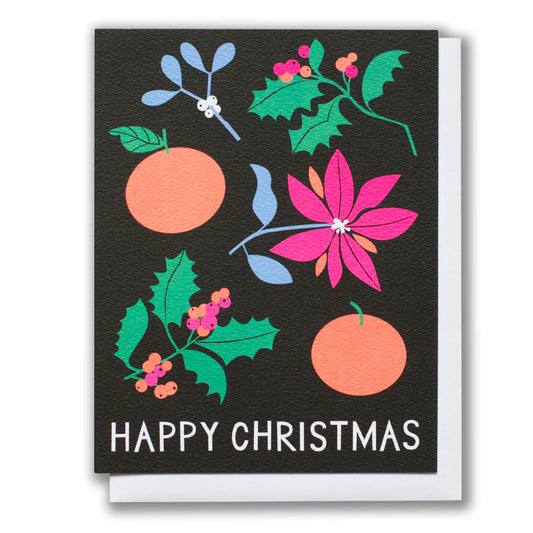 Banquet Clementine Floral Christmas Card