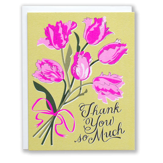 Banquet Thank You Tulips Card
