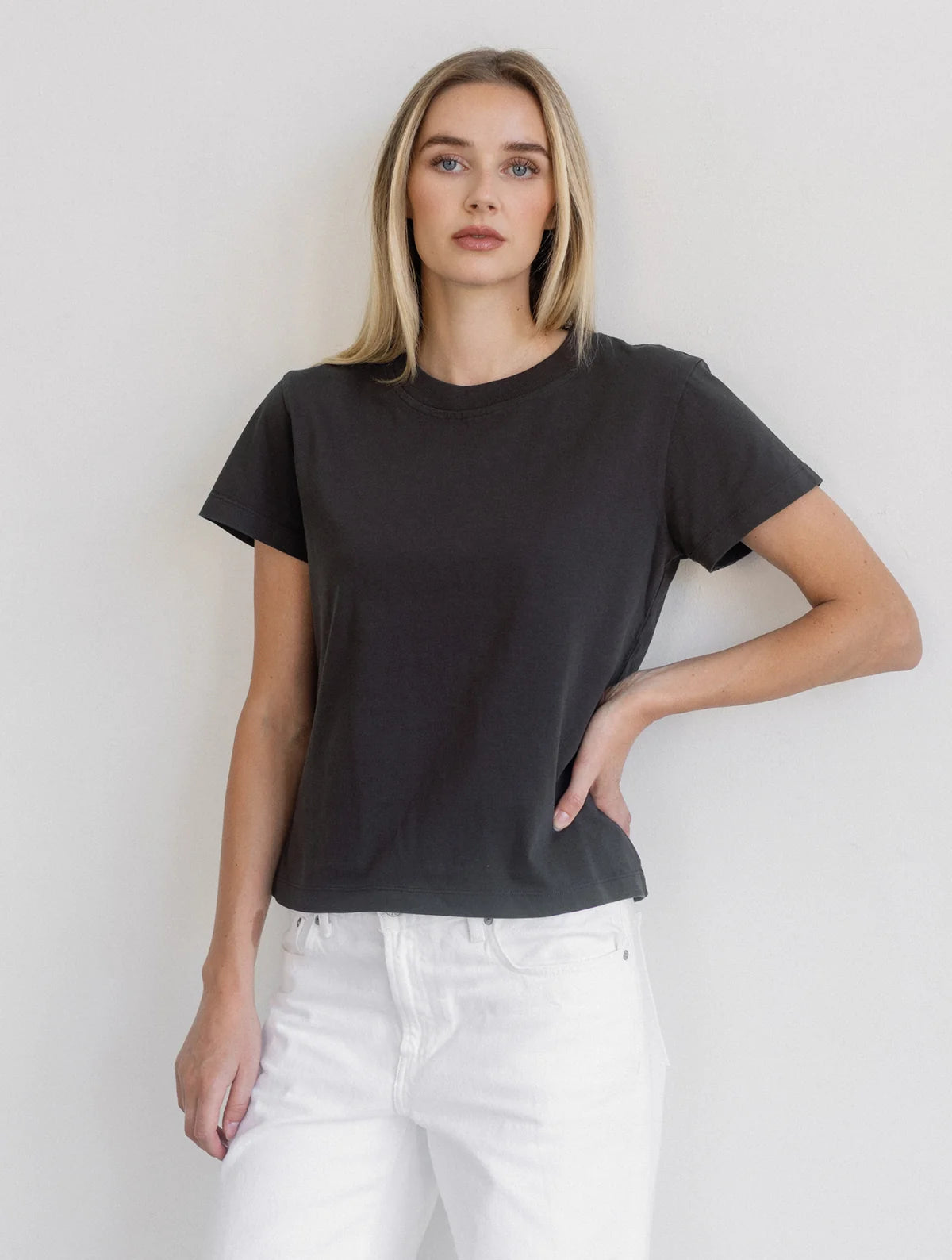 Brunette the Label Paris Tee | Washed Black