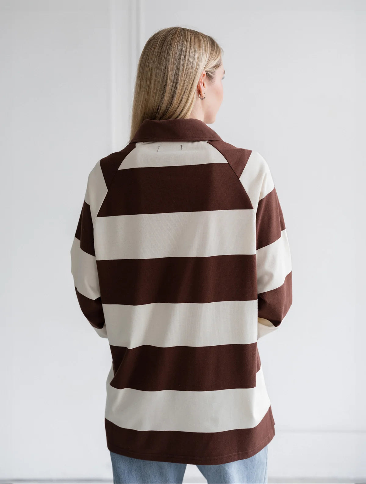 Brunette the Label Classic Rugby Polo | Espresso