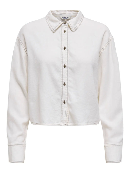 ONLY Caro Long Sleeve Crop Shirt