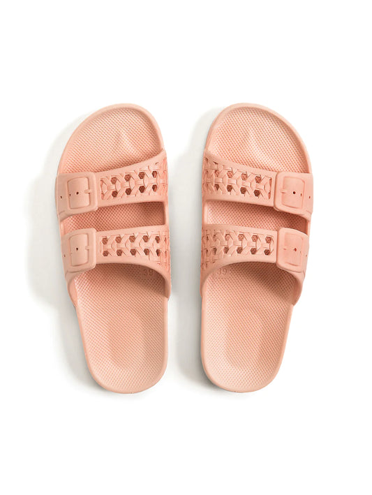 Freedom Moses Apricot Paz Woven Slides