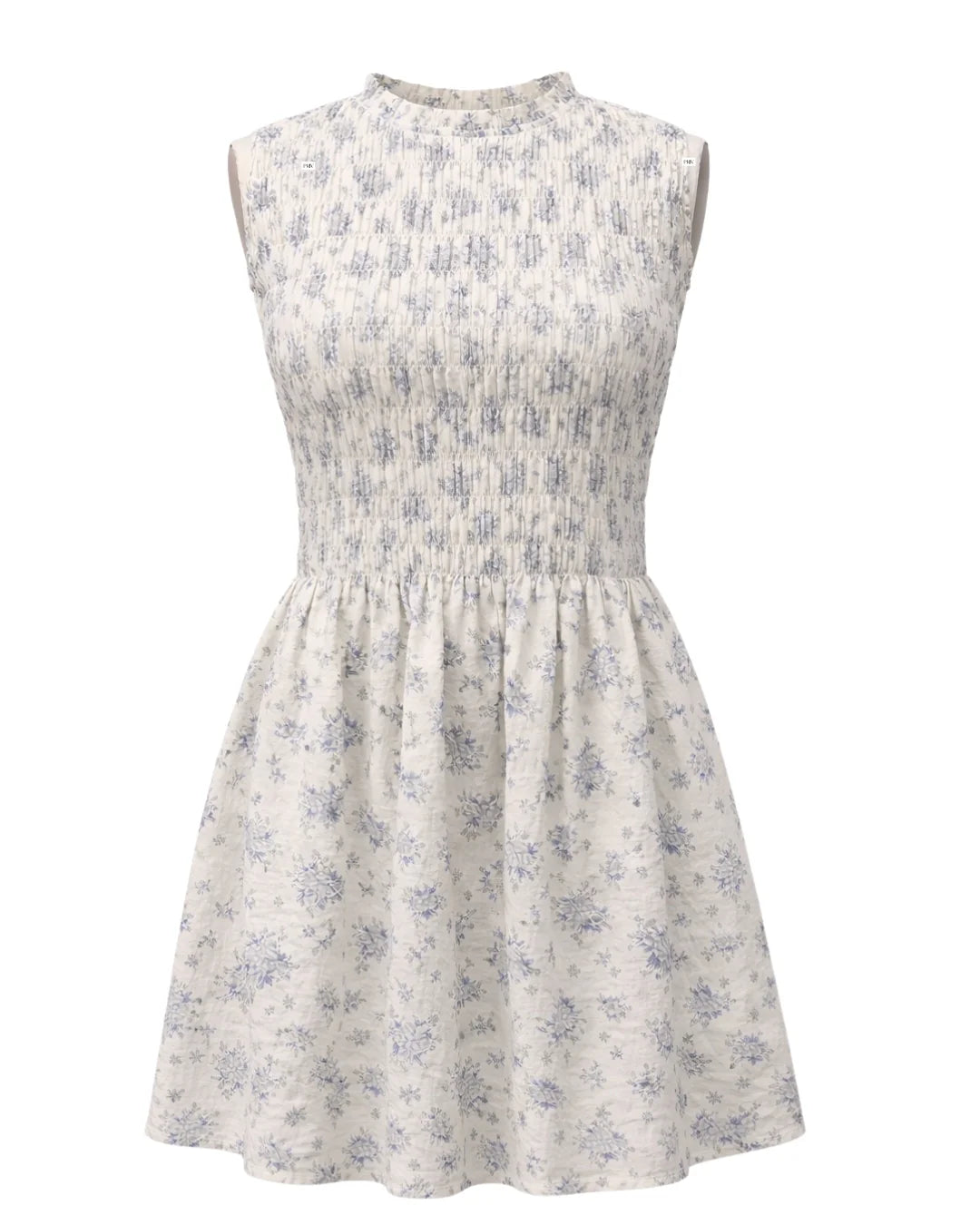 PRIV Prim Floral Ruched Mini Dress