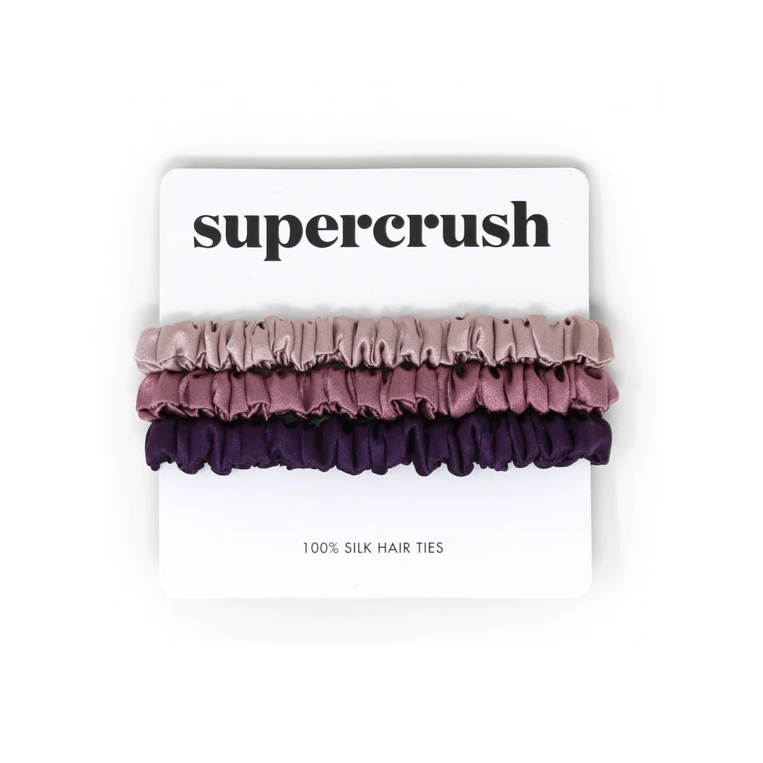 Supercrush Silk Hair Ties | Ultraviolet