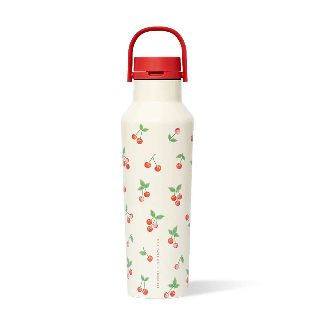 Corkcicle 20oz Rifle Paper Co. Cherries Sport Canteen