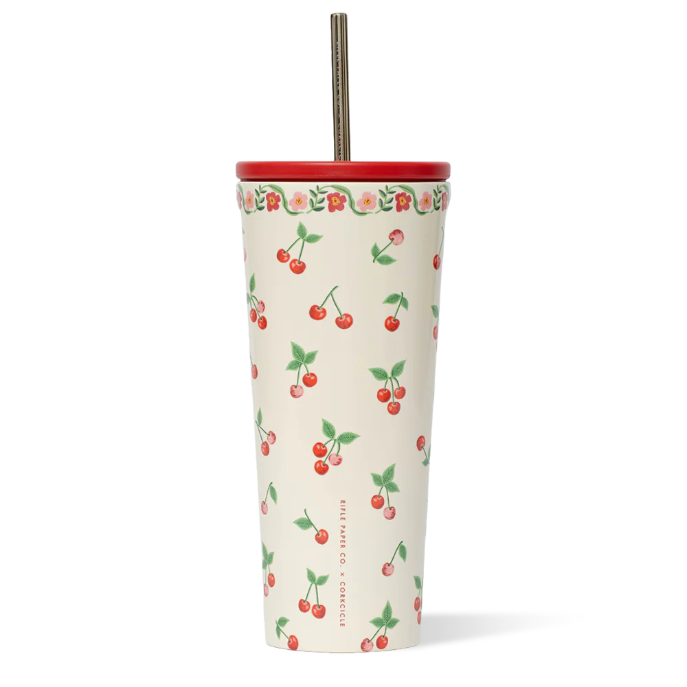 Corkcicle 24oz Rifle Paper Co. Cherries Cold Cup