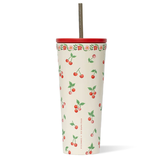 Corkcicle 24oz Rifle Paper Co. Cherries Cold Cup