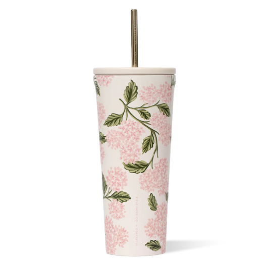 Corkcicle 24oz Rifle Paper Co. Pink Hydrangea Cold Cup