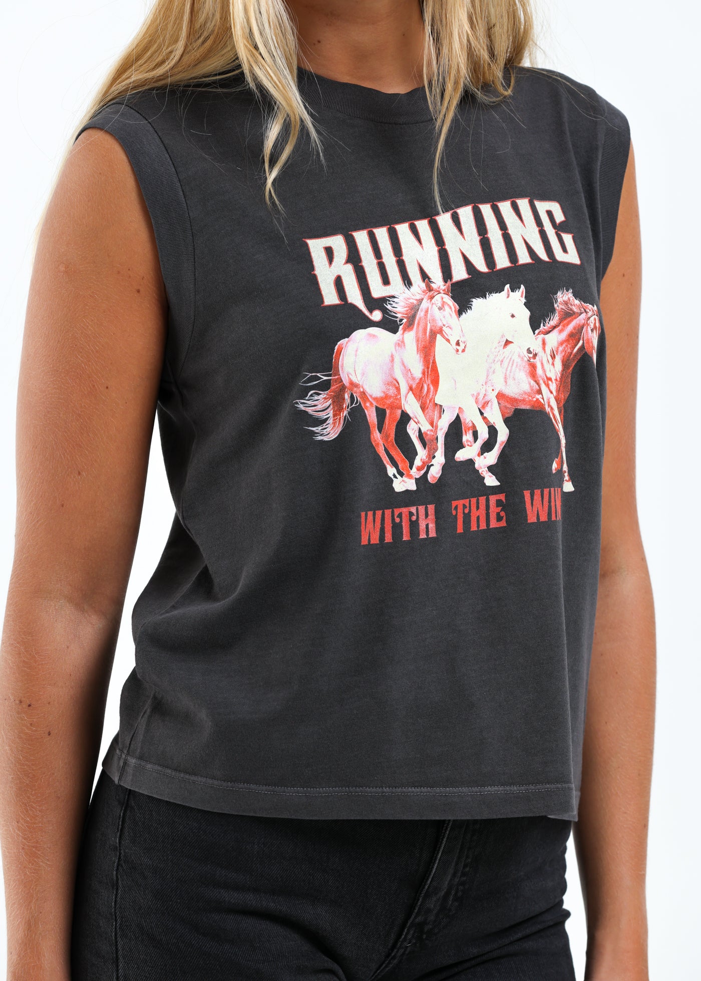 Girl Dangerous Running With the Wind Moto Tee