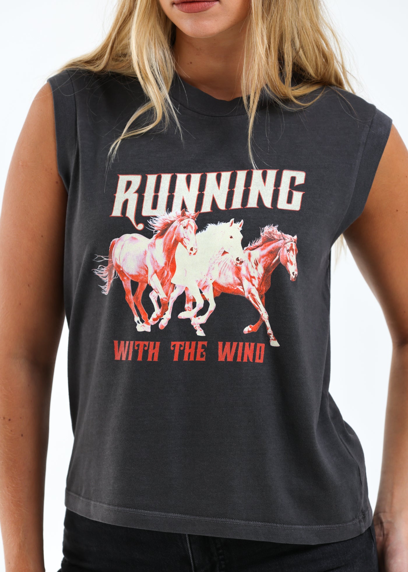 Girl Dangerous Running With the Wind Moto Tee