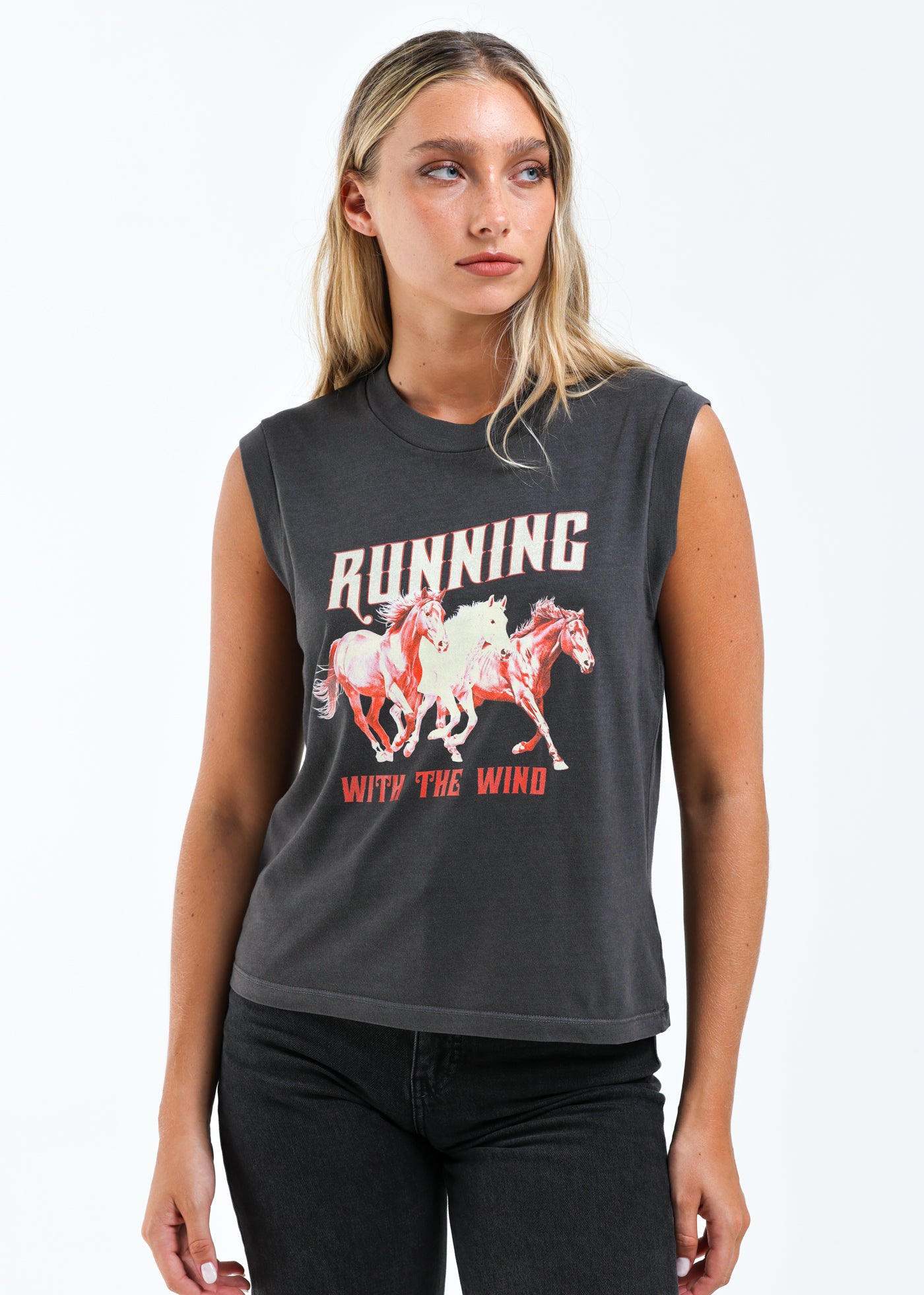 Girl Dangerous Running With the Wind Moto Tee