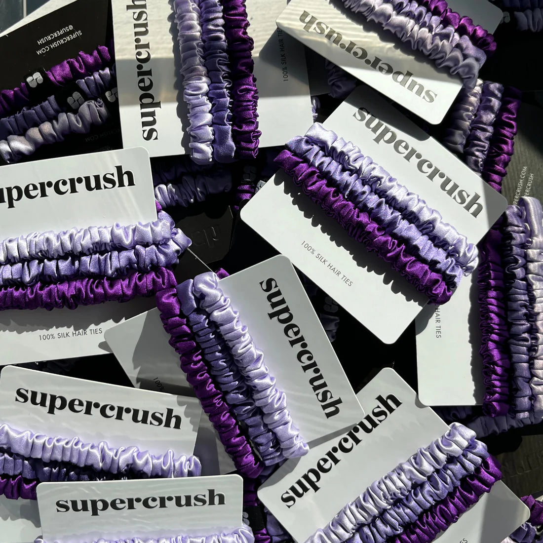 Supercrush Silk Hair Ties | Lavender Haze