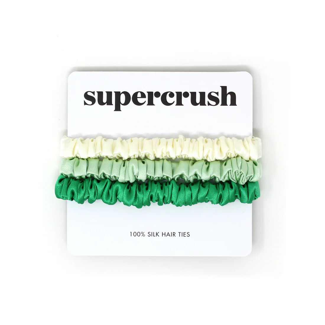 Supercrush Silk Hair Ties | Matcha Latte