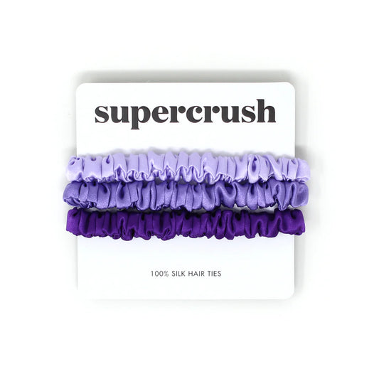 Supercrush Silk Hair Ties | Lavender Haze