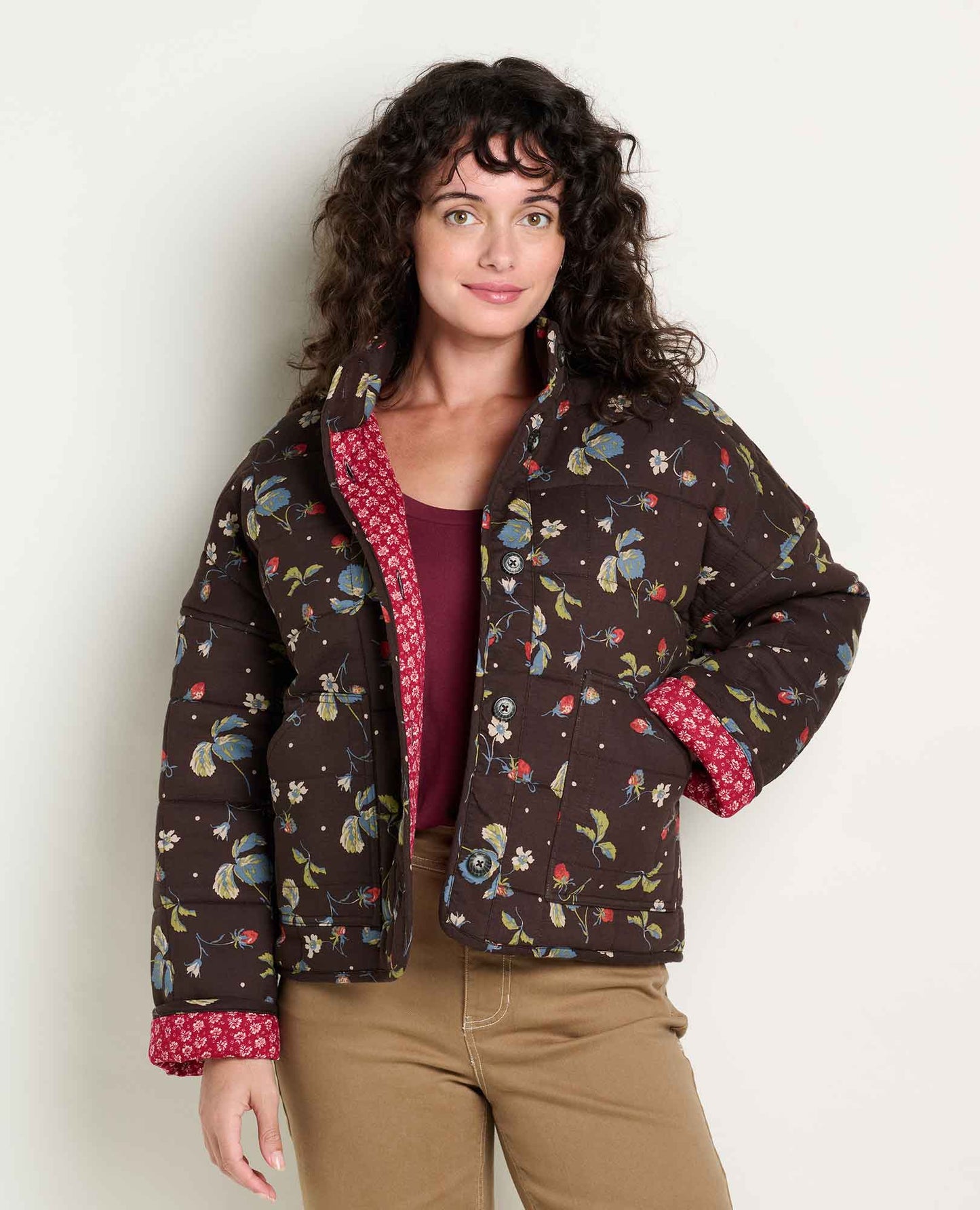 Toad & Co Barnwood Print Manzana Quilted Jacket