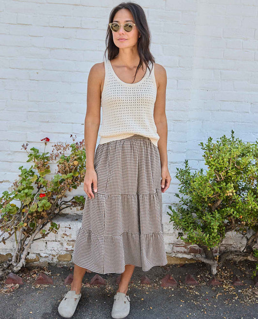 Toad & Co Sunkissed Tiered Midi Skirt