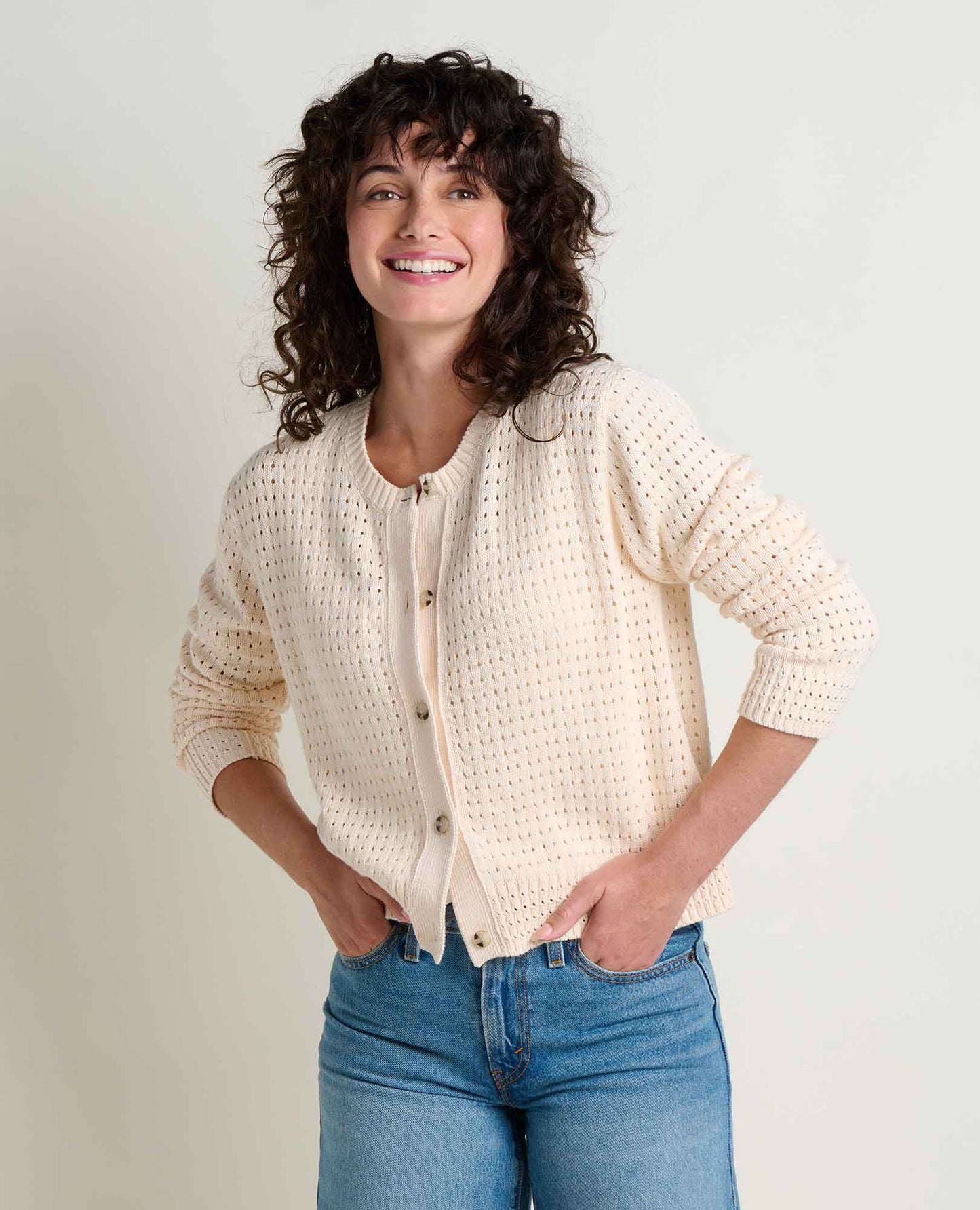 Toad & Co Salt Bianca Pointelle Cardigan