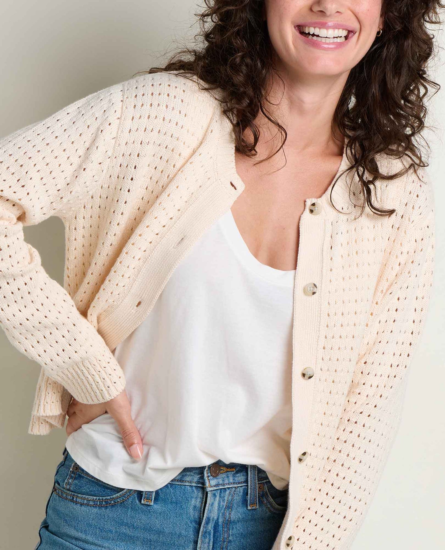 Toad & Co Salt Bianca Pointelle Cardigan