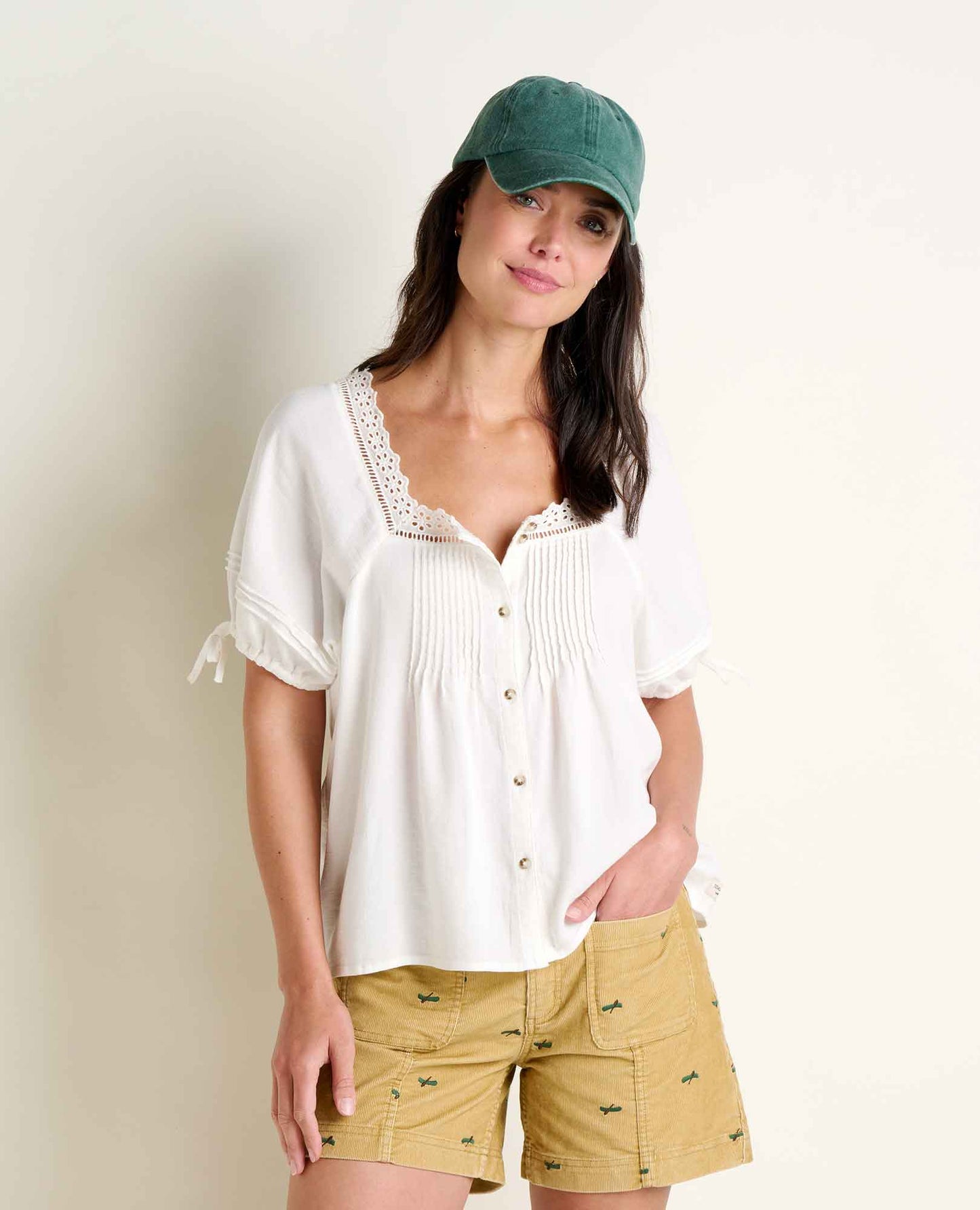 Toad & Co Egret Manzana Peasant Shirt
