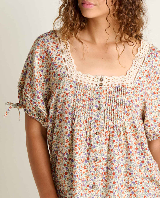 Toad & Co Salt Print Manzana Peasant Shirt