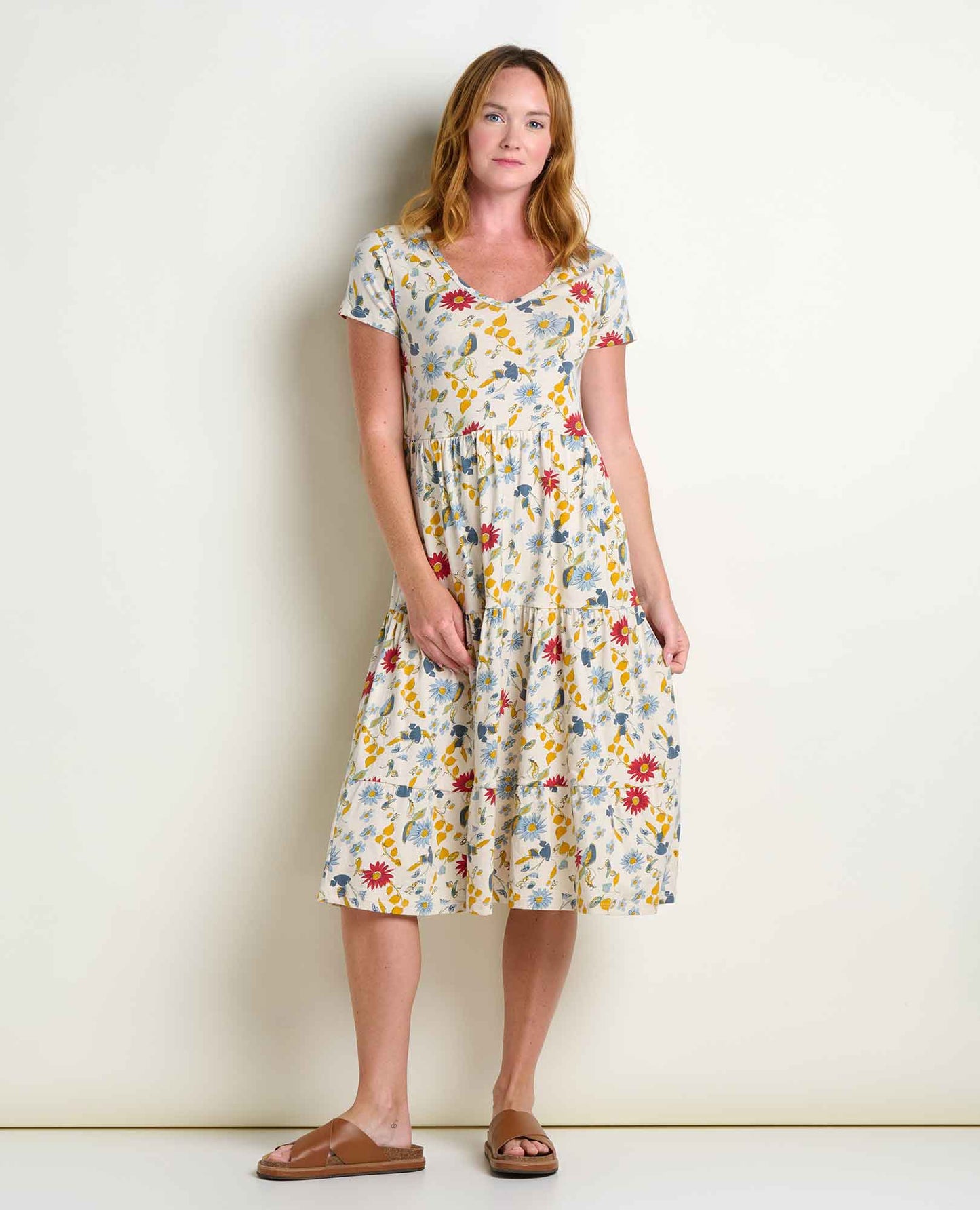 Toad & Co Marley Tiered Midi Dress