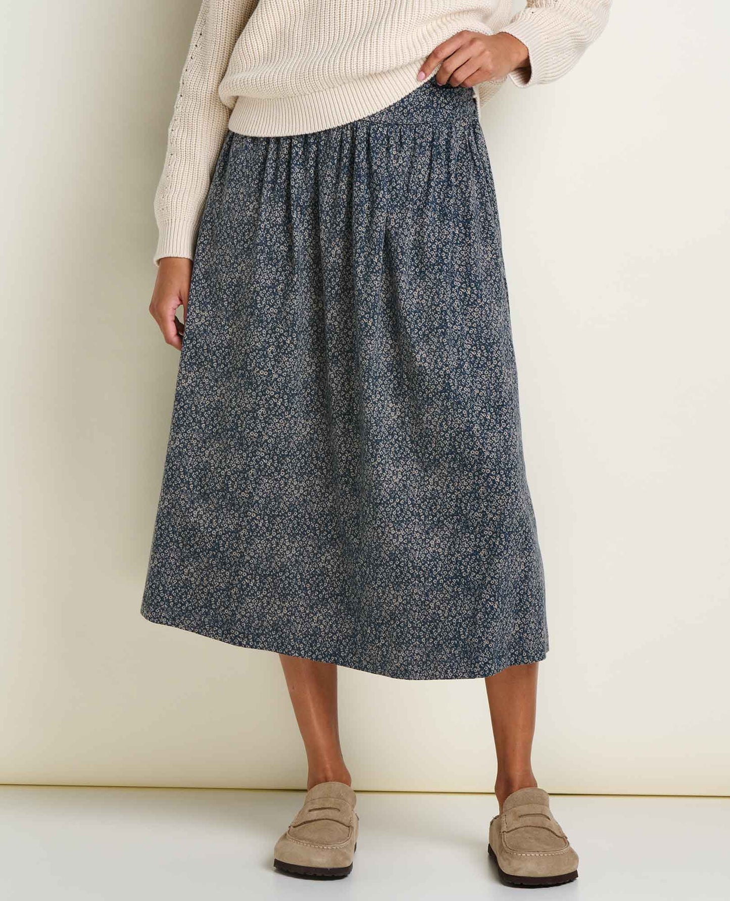 Toad & Co Ink Print Chaka Midi Skirt
