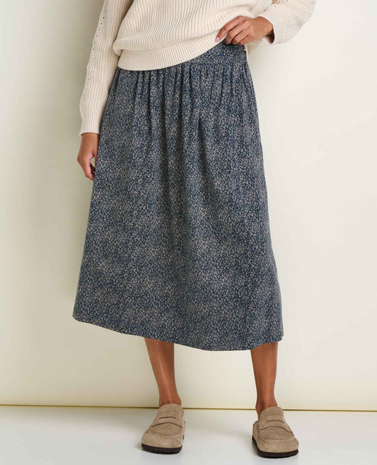 Toad & Co Ink Print Chaka Midi Skirt