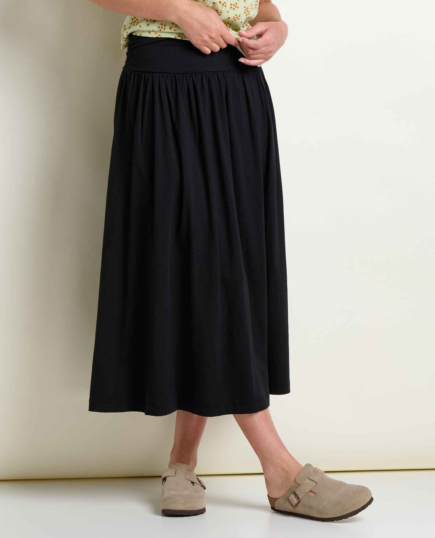 Toad & Co True Black Chaka Midi Skirt