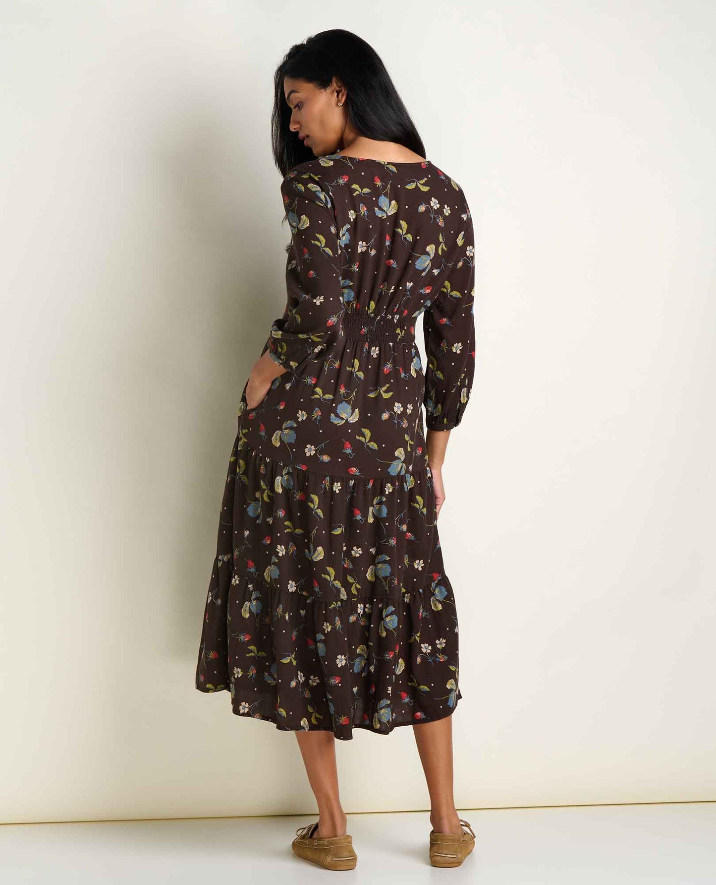 Toad & Co Manzana Tiered Midi Dress