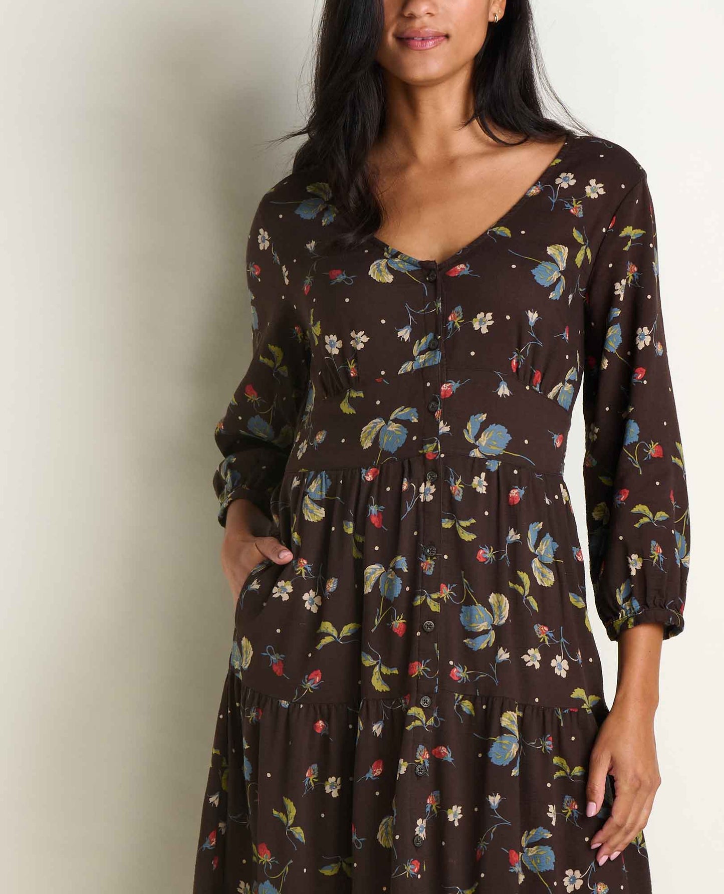 Toad & Co Manzana Tiered Midi Dress