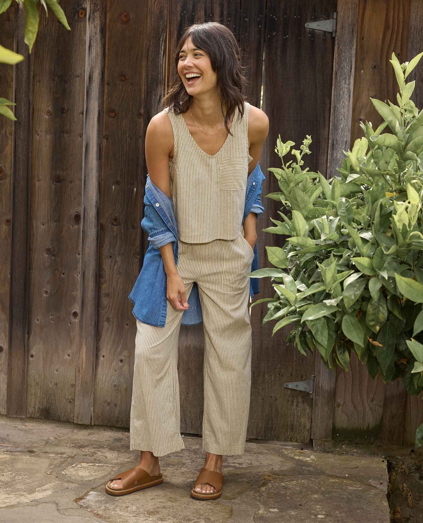 Toad & Co Taj Hemp Button Back Tank
