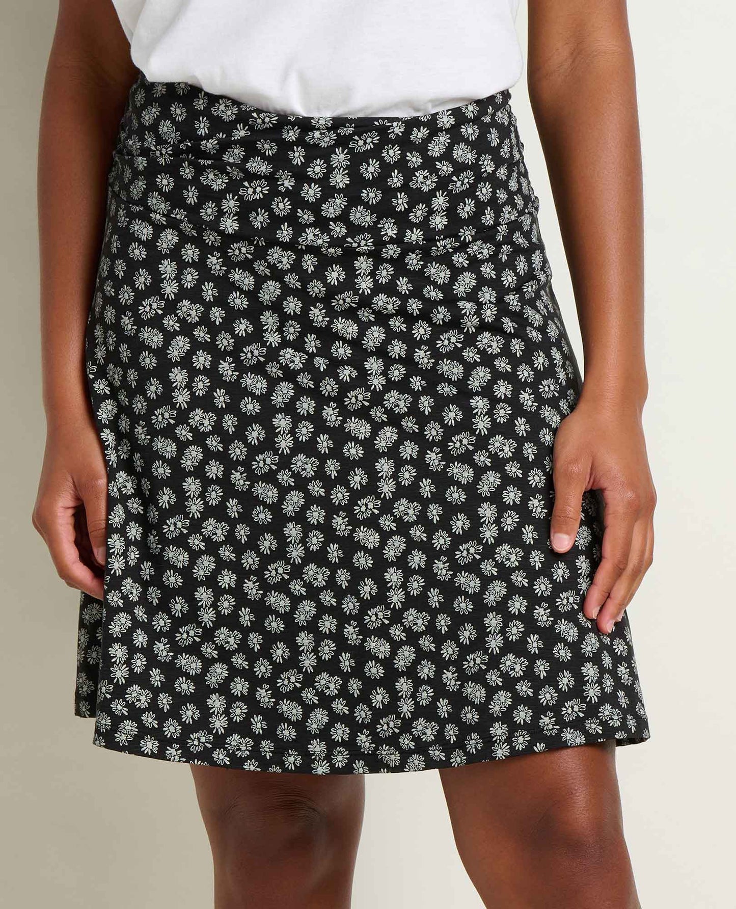 Toad & Co Black & Salt Print Chaka Skirt