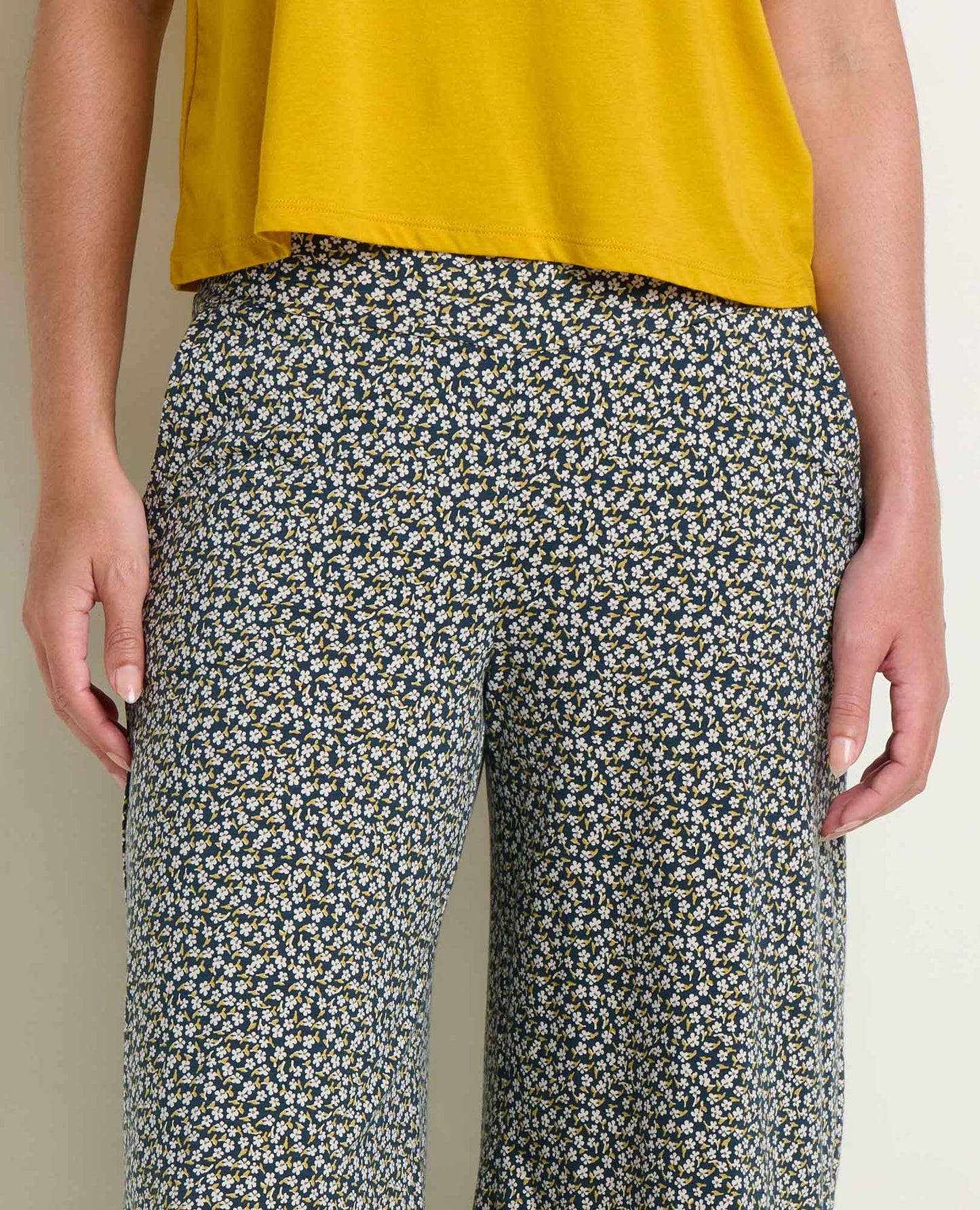 Toad & Co Midnight Print Chaka Wide Leg Crop Pant