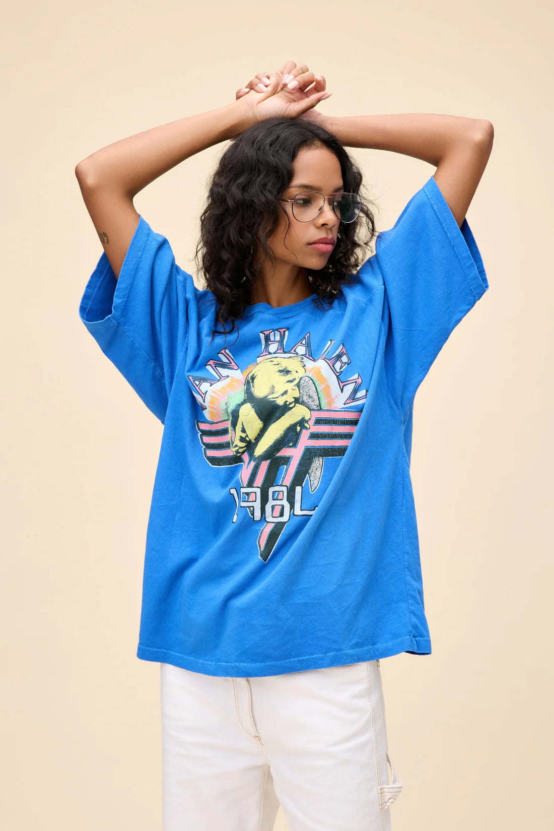 DAYDREAMER Van Halen 1984 Oversized Jersey Tee