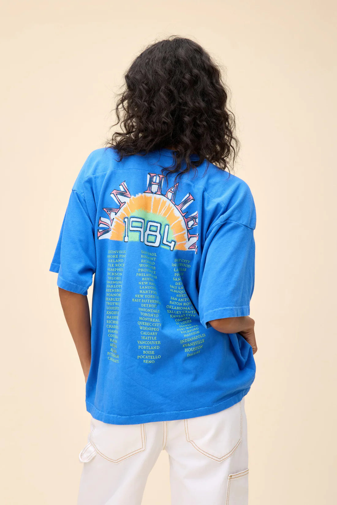 DAYDREAMER Van Halen 1984 Oversized Jersey Tee