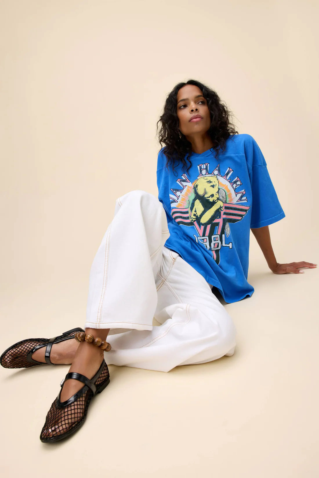 DAYDREAMER Van Halen 1984 Oversized Jersey Tee