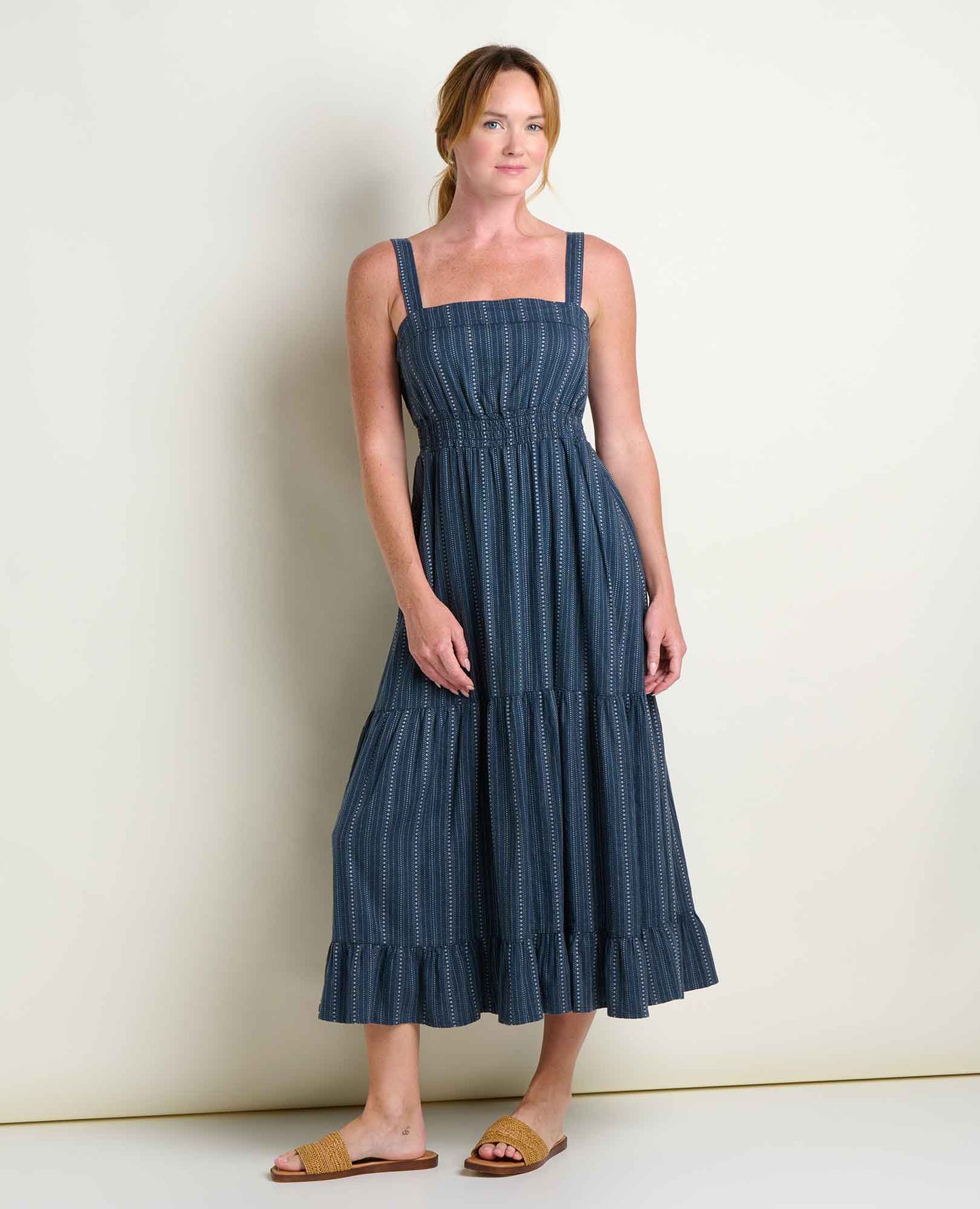 Toad & Co Taj Hemp Tiered Midi Dress