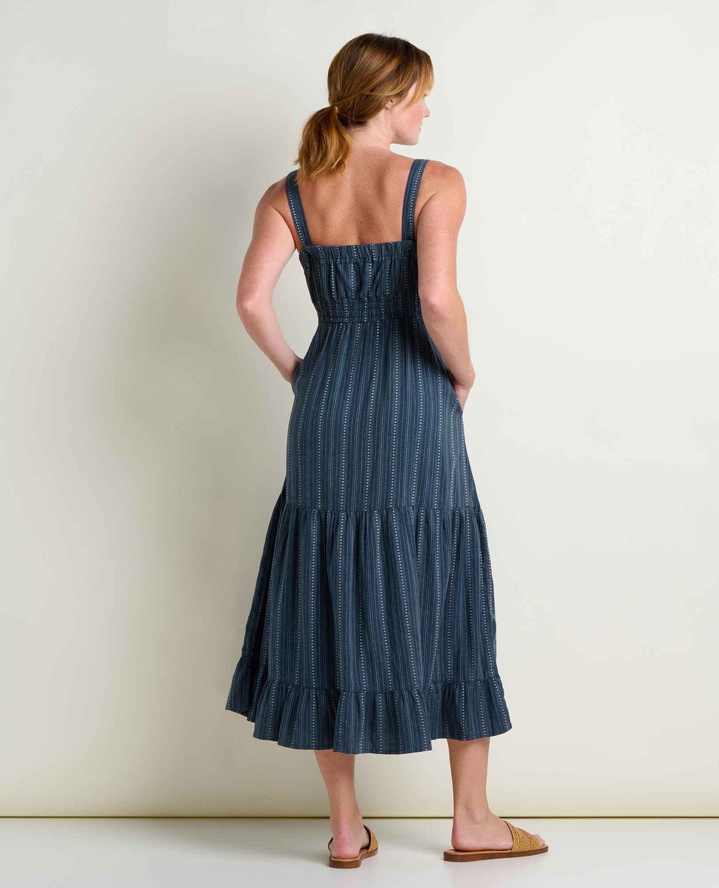 Toad & Co Taj Hemp Tiered Midi Dress