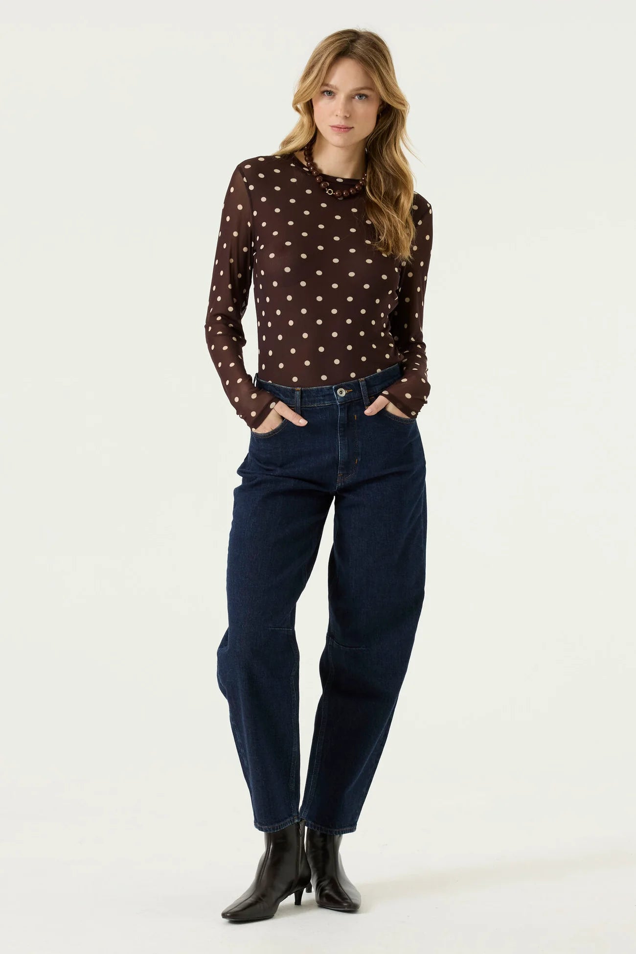 Garcia Chloe Polka Dot Blouse