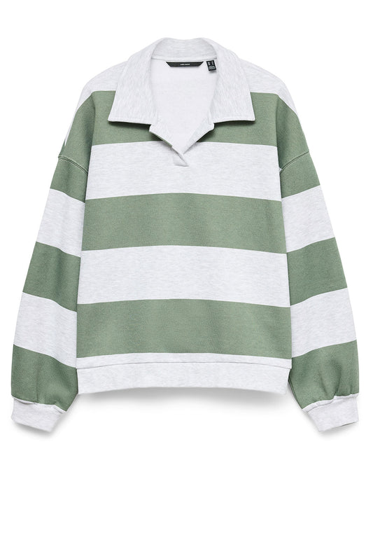 Vero Moda Sonja Striped Rugby Sweatshirt