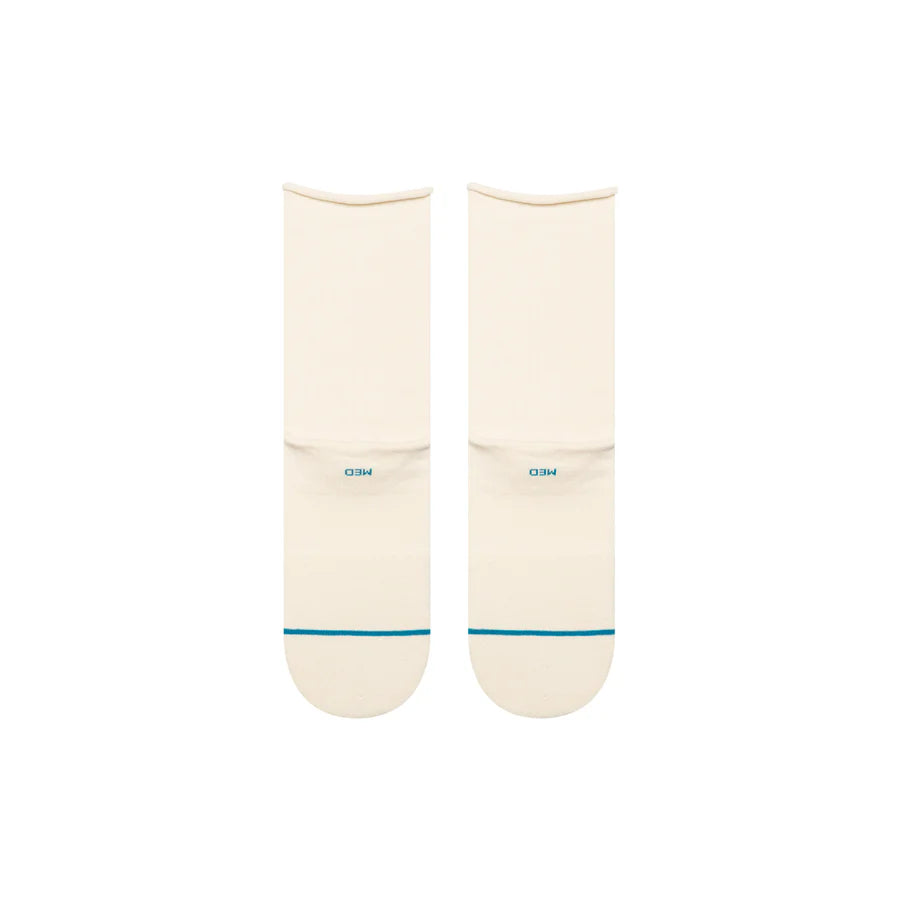 Stance Ivory Rolled Cuff Quarter Socks