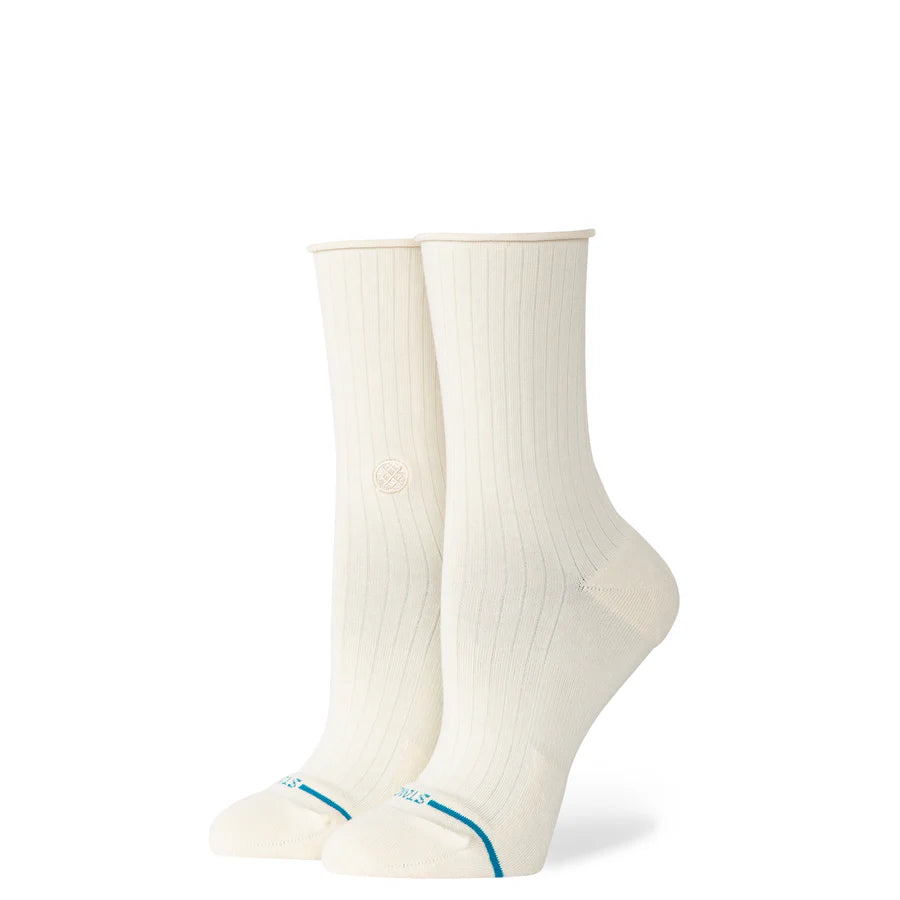 Stance Ivory Rolled Cuff Quarter Socks
