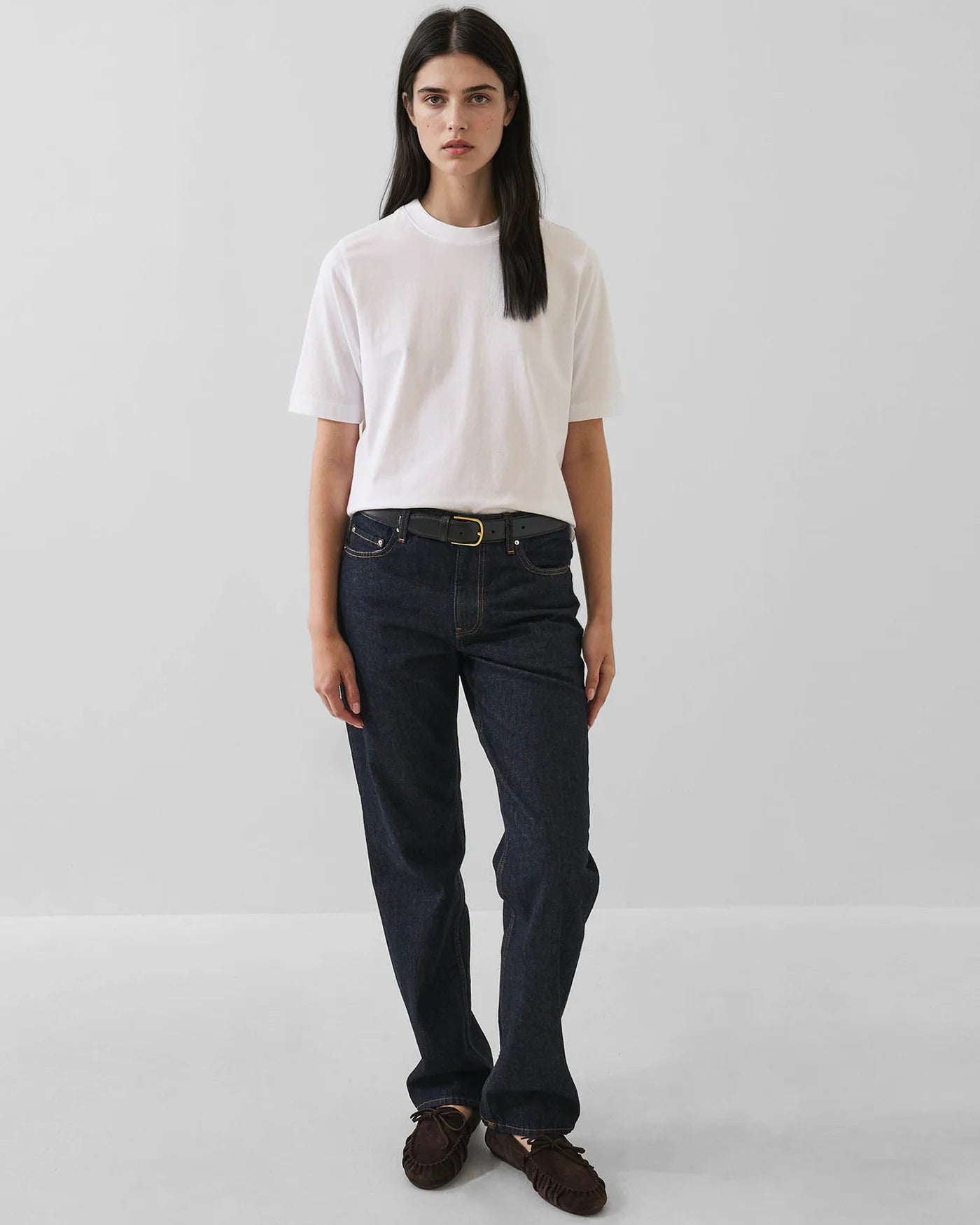 Patrick Assaraf White Organic Pima Cotton Relaxed Crew