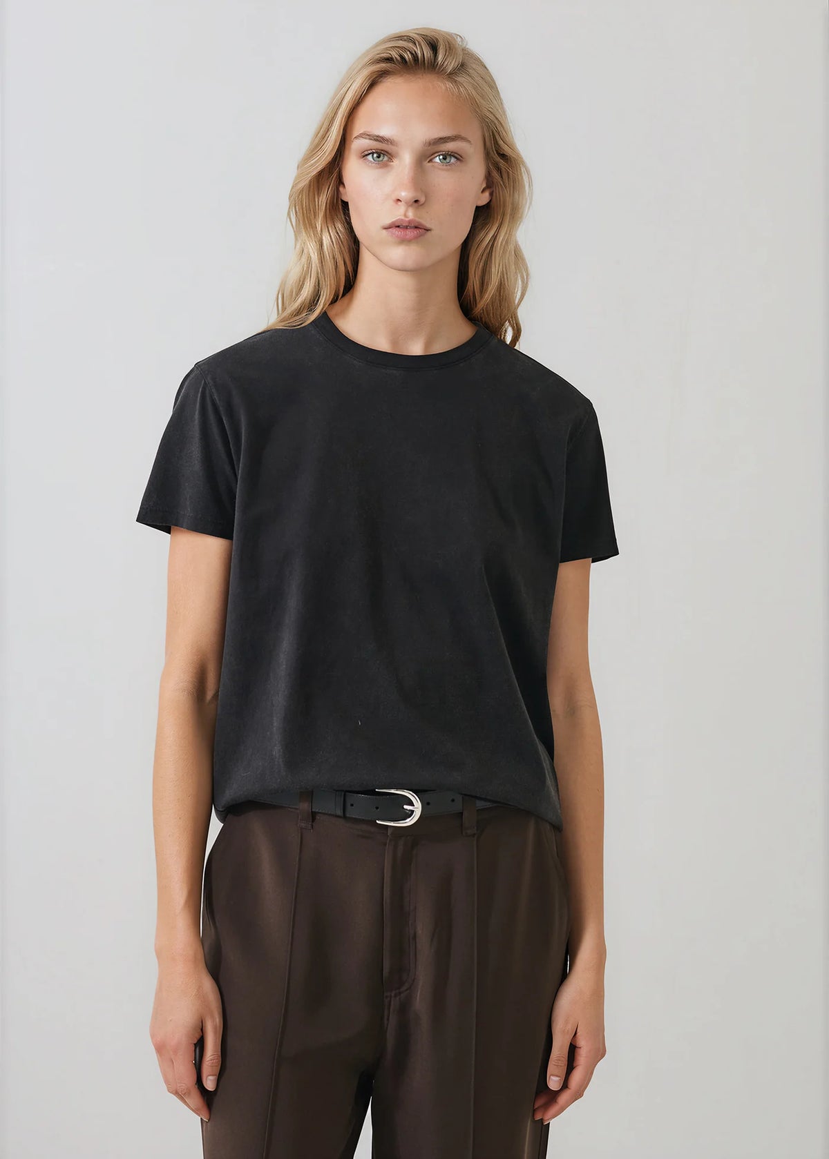 Patrick Assaraf Organic Cotton Boyfriend Kroma Crew