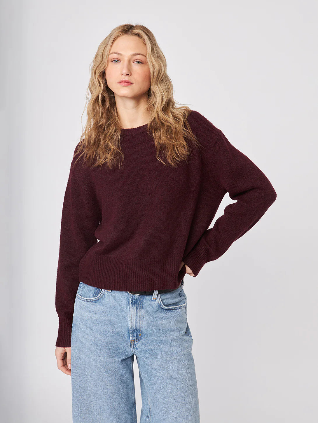 John + Jenn Merlot Wilfred Sweater