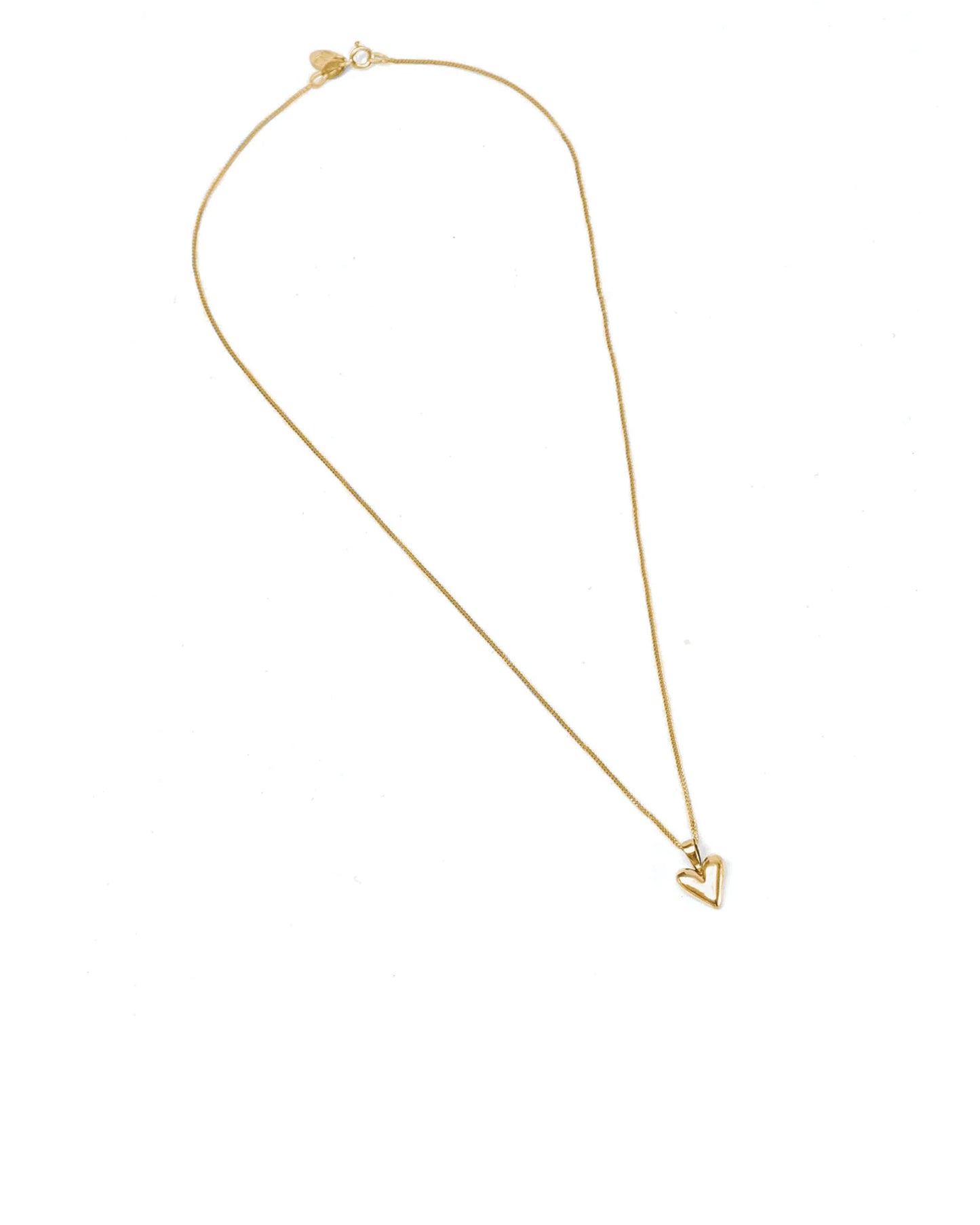 Wolf Circus Baby Heart Necklace in Gold